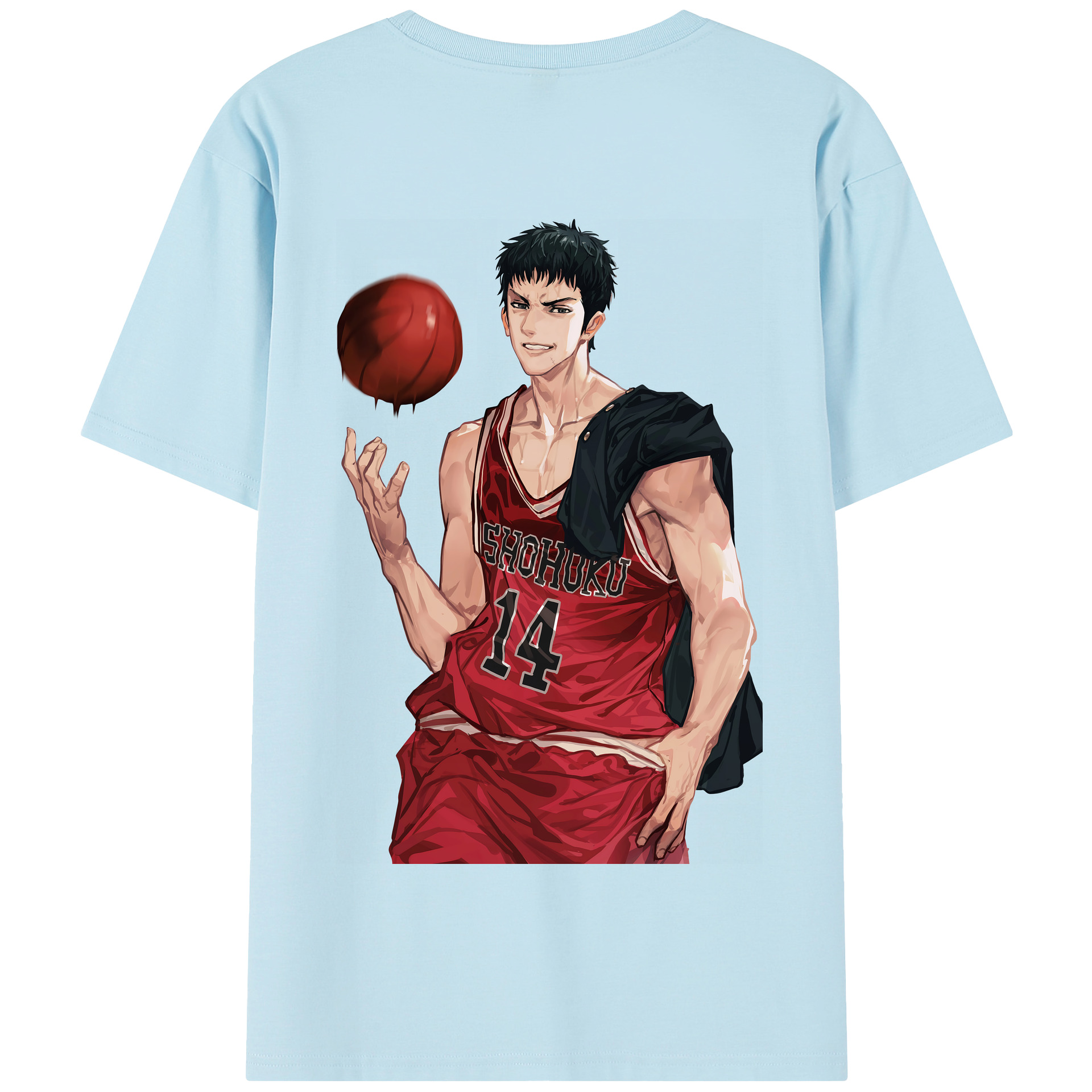 （画像用） SLAM DUNK／スラムダンク 綿100％半袖Tシャツ（背面プリント）